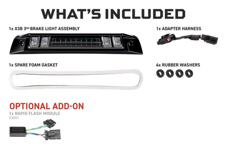 2019+ RAM 1500 X3B LED Third Brake Light