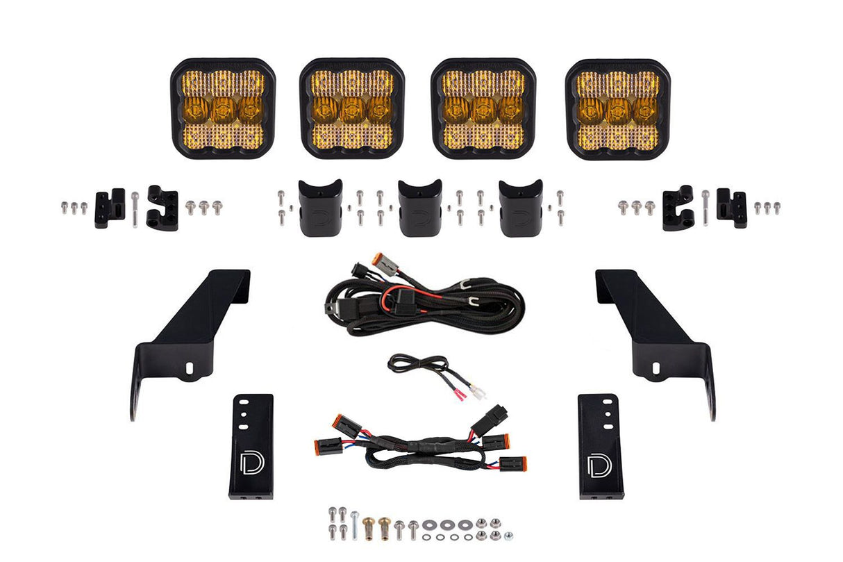 Kit de barre lumineuse LED pour capot Jeep Jl 2018-2022 Wrangler 