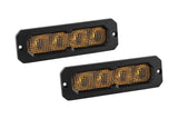 SS6 Yellow Flush Mount LED Light Bar (pair)