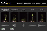 C2 1.0 SAE Yellow Sport Standard LED Pod (pair)
