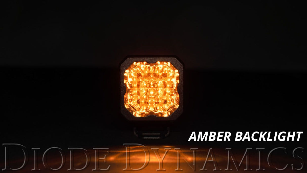 SSC1 Yellow Sport Flush Mount LED Pod (one)