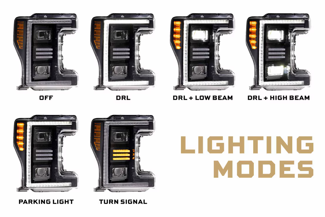 Ford Super Duty (17-19) XB Hybrid Led Headlights