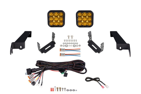 SS5 Bumper LED Pod Light Kit for 2018-2025 Jeep JL Wrangler