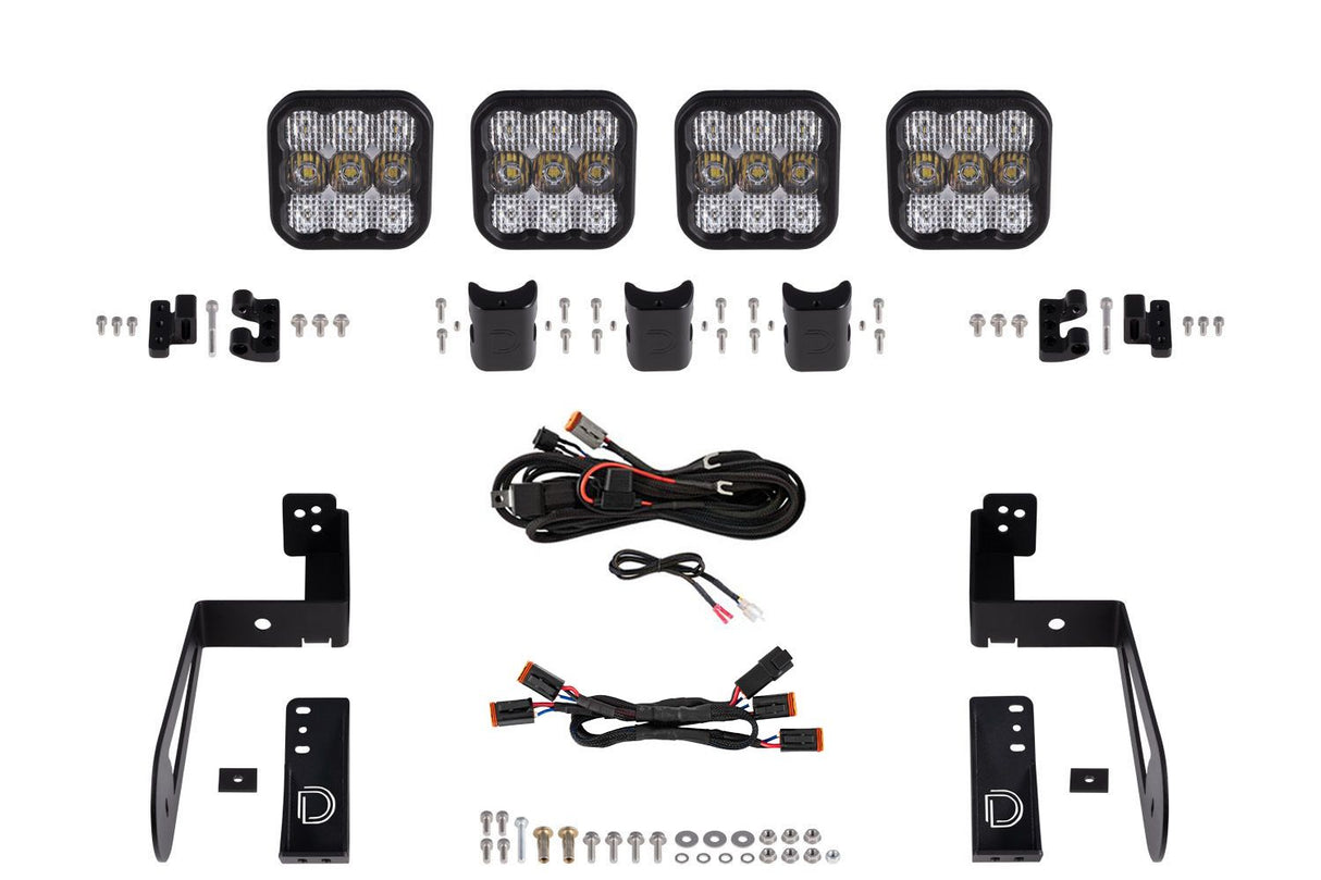 Kit de barre lumineuse LED pour pare-chocs Jeep Jl 2018-2022 Wrangler