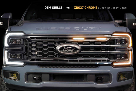 2023+ Ford Super Duty XBG LED DRL Grille (Chrome)