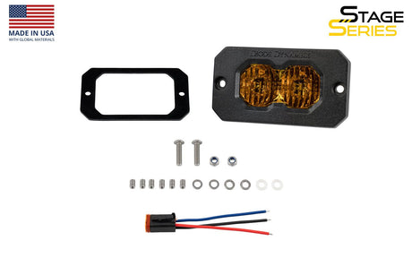 C2 2.0 Yellow Max Flush Mount LED Pod (one)