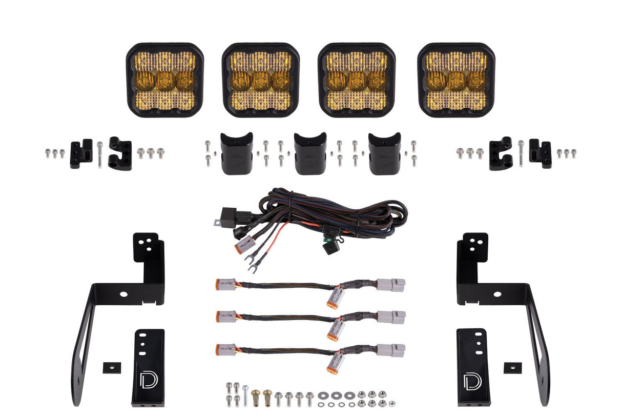 Kit de barre lumineuse LED pour pare-chocs Jeep Jl 2018-2022 Wrangler