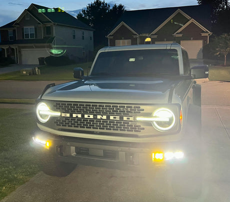 Kit de poches antibrouillard Stage Series pour Ford Bronco 2021-2025 (avec pare-chocs en acier)