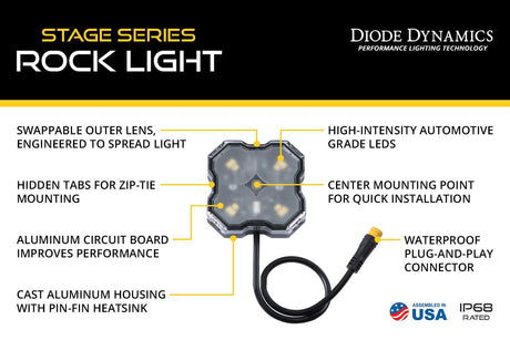 Stage Series Rock Light Installer Kit for Honda Talon