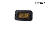 C2 1.0 SAE Yellow Sport Flush Mount LED Pod (one)