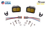 C2 1.0 SAE Yellow Sport Standard LED Pod (pair)