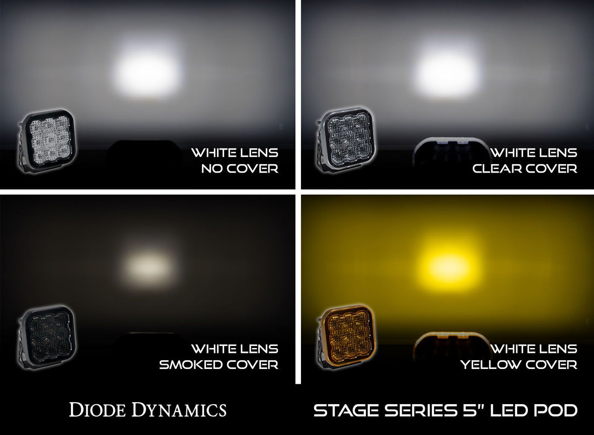 SS5 LED Pod Cover, Smoked (one)