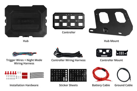 D-Switch Hub Mounting Kit for 2007-2017 Jeep JK Wrangler