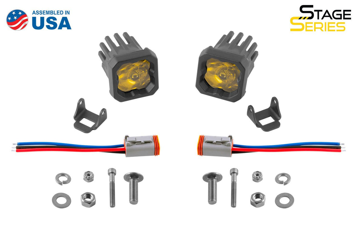 SSC1 Yellow Sport Standard LED Pod (pair)