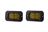 C2 1.0 SAE Yellow Pro Flush Mount LED Pod (pair)