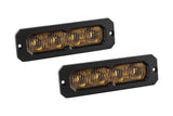 SS6 Yellow Flush Mount LED Light Bar (pair)