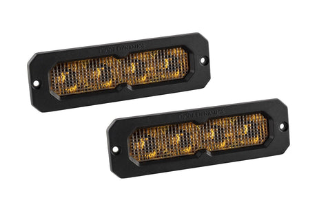 SS6 Yellow Flush Mount LED Light Bar (pair)