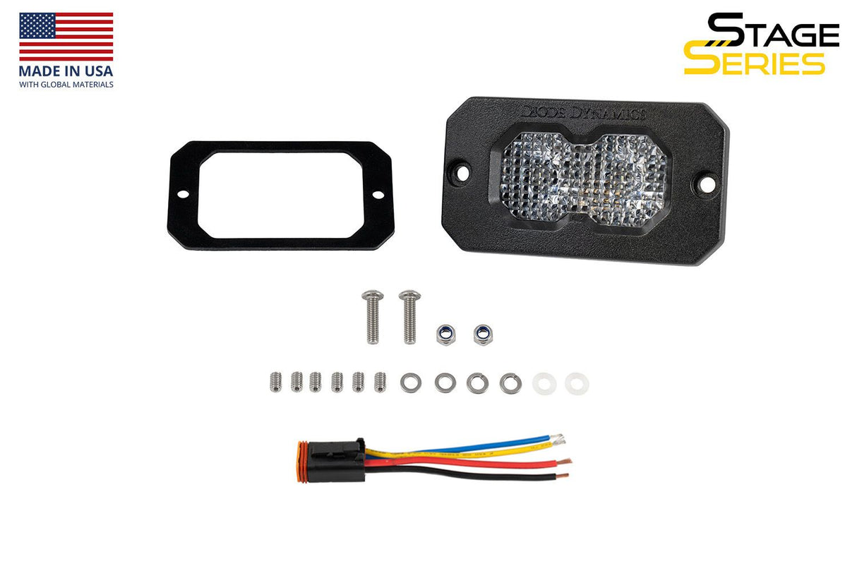 C2R White Flood Flush Mount LED Pod (one)
