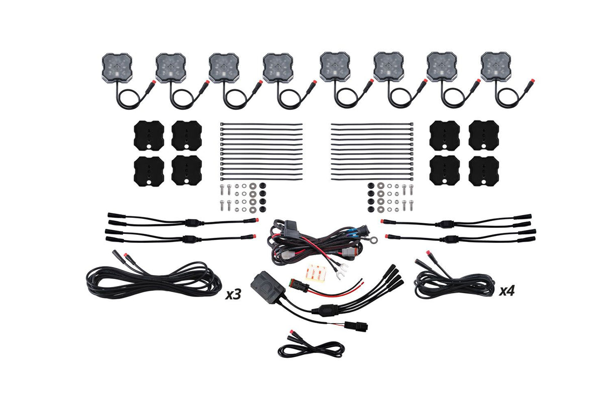 Stage Series RGBW LED Rock Light Kit (8-pack)