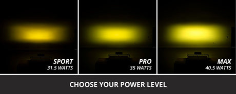 SS6 SAE/DOT Yellow LED Light Bar (pair)