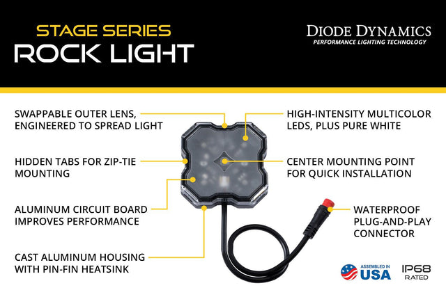 Stage Series RGBW LED Rock Light (one)