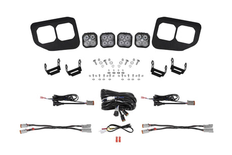 Kit de poche de brouillard de la série Stage pour Ford Super Duty 2020-2022 