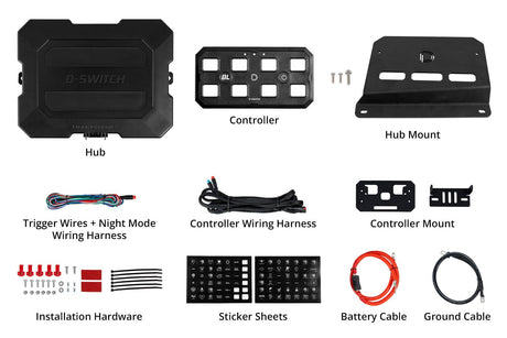D-Switch Hub Mounting Kit for 2018-2026 Jeep JL Wrangler
