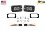 C2R White Flood Flush Mount LED Pod (pair)