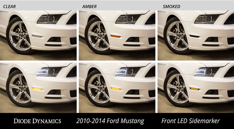 Feux de position latéraux à LED pour Ford Mustang 2010-2014 (ensemble)