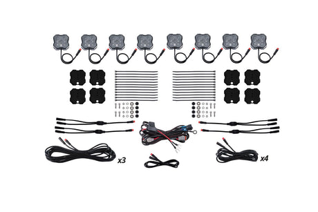 Kit d'éclairage LED RGBW Stage Series (pack de 8)