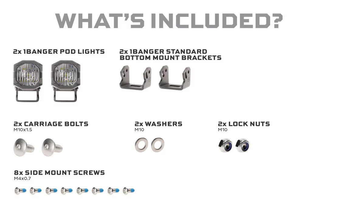 Morimoto 1Banger LED Pods PAIR (Universal)