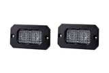 C2 1.0 SAE White Sport Flush Mount LED Pod (pair)