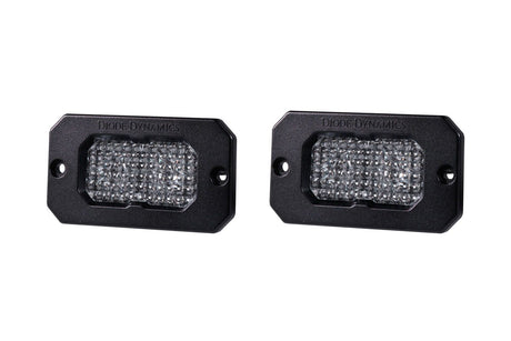 C2 1.0 SAE White Sport Flush Mount LED Pod (pair)