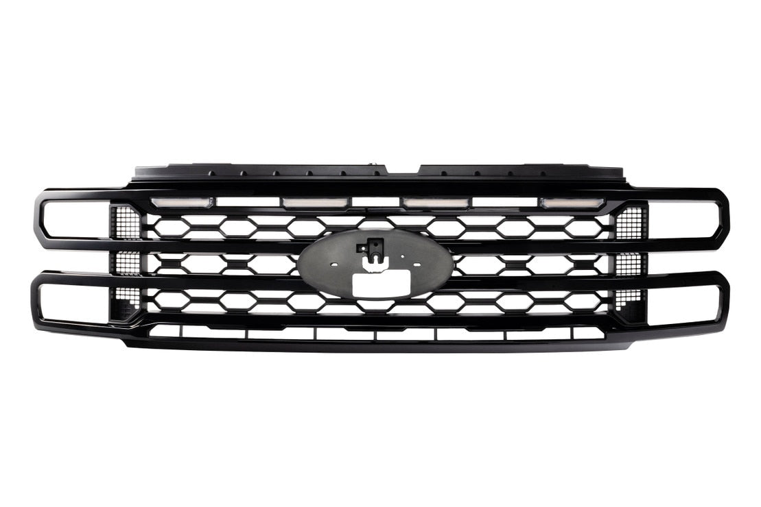 2023+ Ford Super Duty XBG LED DRL Grille (Black)