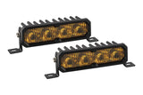 SS6 SAE/DOT Yellow LED Light Bar (pair)
