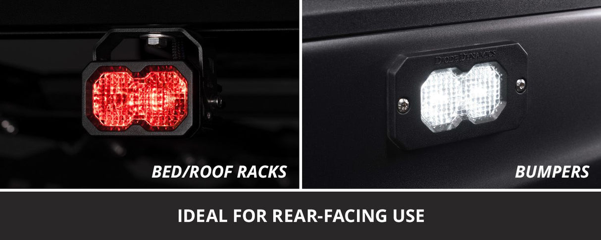 C2R White Flood Standard LED Pod (pair)
