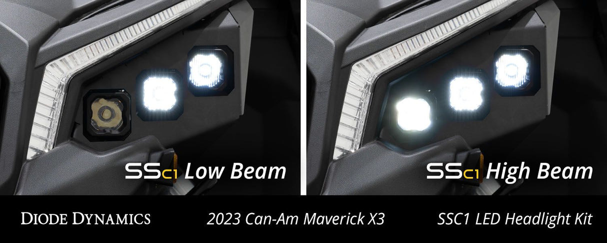 SSC1 LED Headlight Kit for 2017-2025 Can-Am Maverick X3