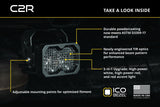 C2R White Flood Flush Mount LED Pod (one)