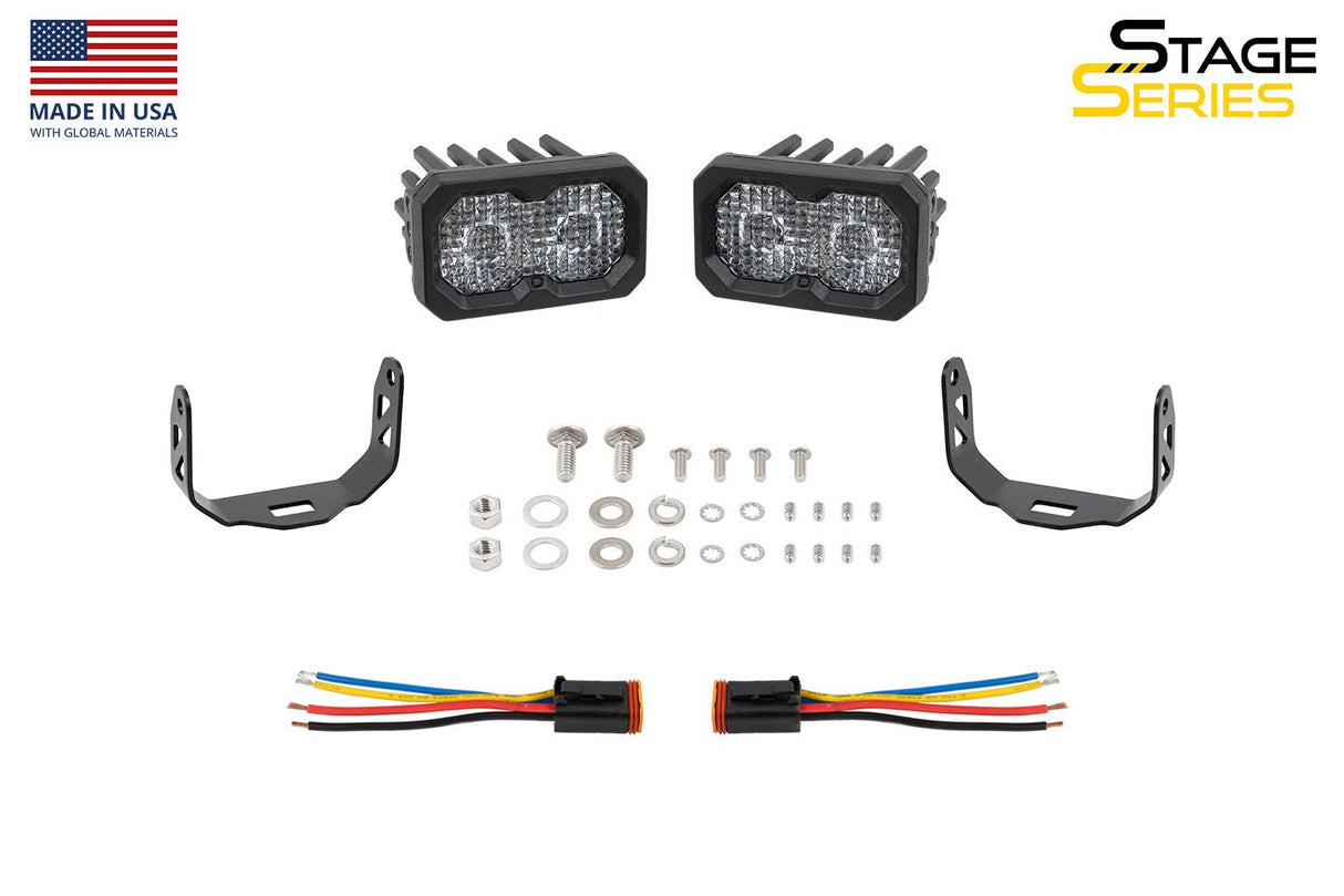 C2R White Flood Standard LED Pod (pair)
