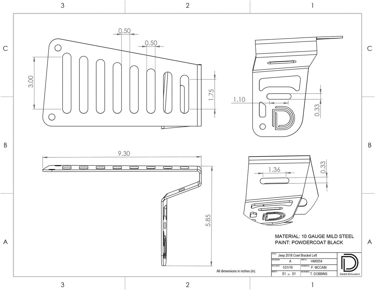 Kit de support de capot Jeep Jl 2018-2022 Wrangler 