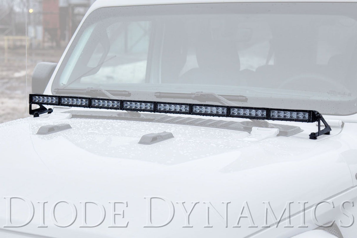 Kit de barre lumineuse LED pour capot Jeep JL Wrangler 2018-2025