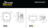 Stage Series Backlit Ditch Light Kit for 2019-2023 Ford Ranger
