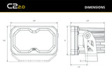 C2 2.0 SAE Yellow Max Standard LED Pod (one)