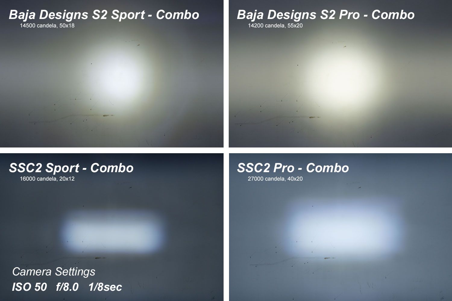 Stage Series C2 2" Sae/Dot Jaune Pod Led encastré (paire)