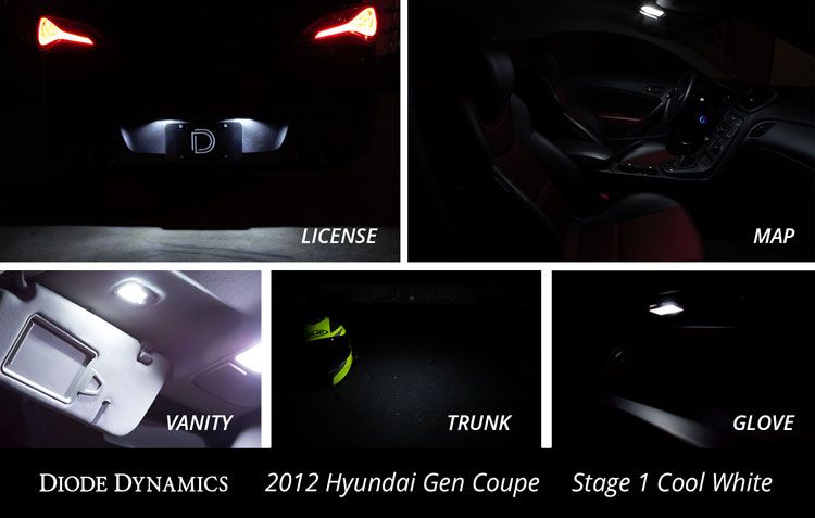 Kit LED intérieur pour Kia Soul 2014-2019, blanc froid Stage 2
