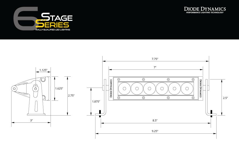 Kit de barre lumineuse LED SAE/DOT pour Dodge Ram Sport/Express 2013-2018
