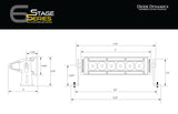 Kit de barre lumineuse LED SAE/DOT pour Dodge Ram Sport/Express 2013-2018