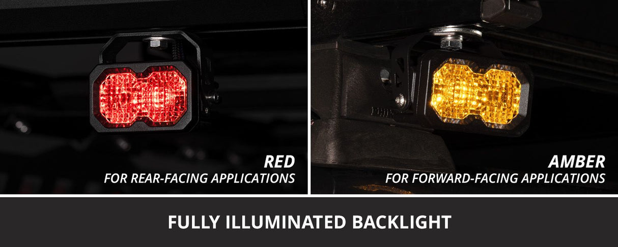 C2 2.0 SAE/DOT White Max Standard LED Pod (pair)