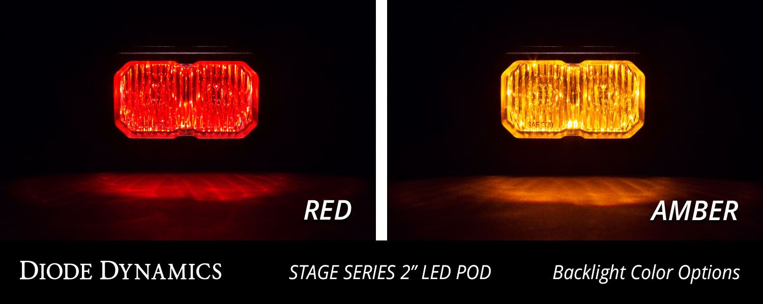 C2 1.0 SAE/DOT White Sport Standard LED Pod (pair)