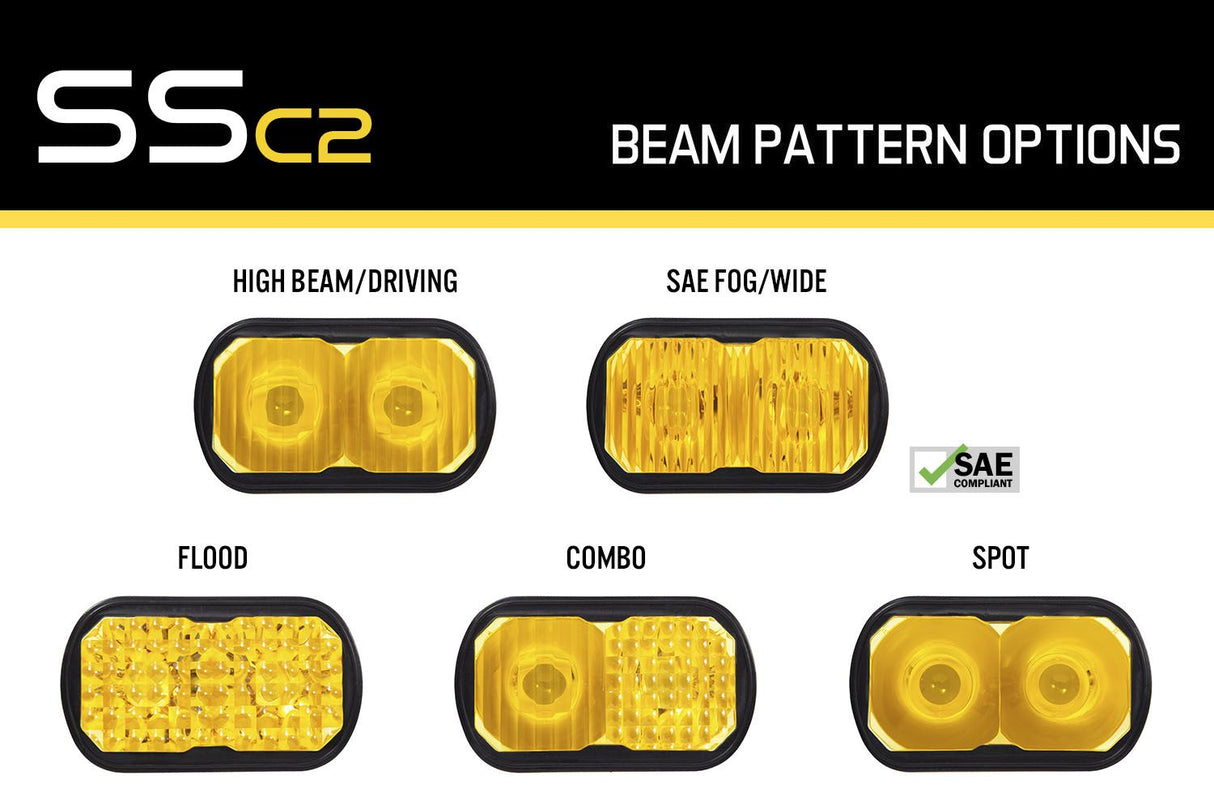 Yellow Lens for C2 1.0 LED Pods (one)